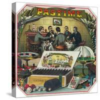 Pastime Brand Cigar Outer Box Label-Lantern Press-Stretched Canvas