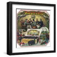 Pastime Brand Cigar Outer Box Label-Lantern Press-Framed Art Print