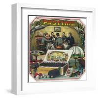 Pastime Brand Cigar Outer Box Label-Lantern Press-Framed Art Print