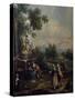 Pastimes at a Country House-Giuseppe Zais-Stretched Canvas