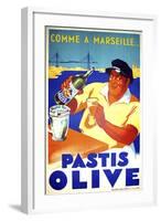 Pastis Olive-null-Framed Giclee Print