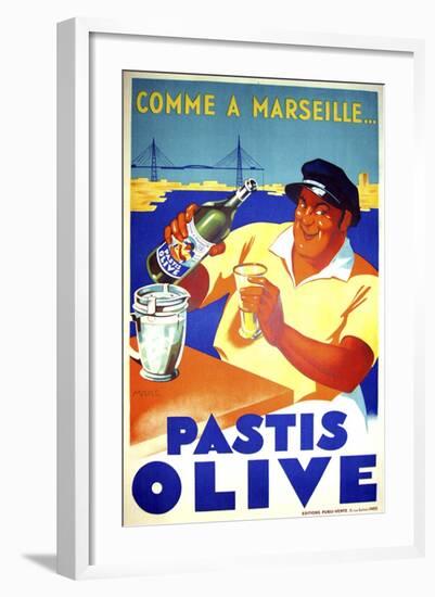 Pastis Olive-null-Framed Giclee Print