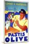 Pastis Olive-null-Mounted Giclee Print