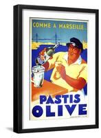 Pastis Olive-null-Framed Premium Giclee Print