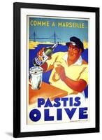 Pastis Olive-null-Framed Giclee Print