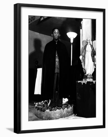 Pastor of the St. Martin's Spiritual Church, Flower Bowl Demonstration, Washington D.C., c.1942-Gordon Parks-Framed Photo