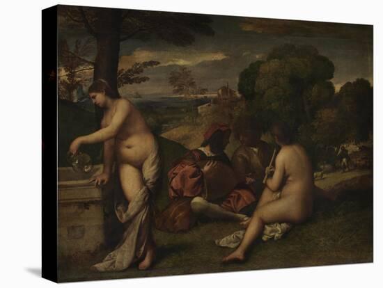 Pastoral Concert, C. 1510-Giorgione-Stretched Canvas