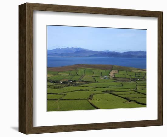 Pastoral Countyside Near Bulls Head Overlooking Dingle Bay And the Distant Ring of Kerry-null-Framed Photographic Print