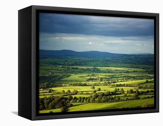 Pastoral Fields, Near Clonea, County Waterford, Ireland-null-Framed Stretched Canvas