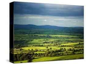 Pastoral Fields, Near Clonea, County Waterford, Ireland-null-Stretched Canvas