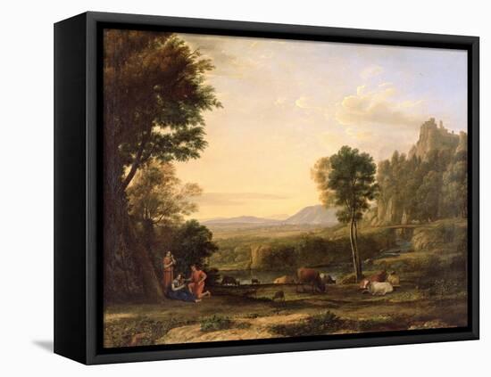 Pastoral Landscape, 1645-Claude Lorraine-Framed Stretched Canvas