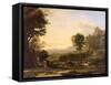 Pastoral Landscape, 1645-Claude Lorraine-Framed Stretched Canvas