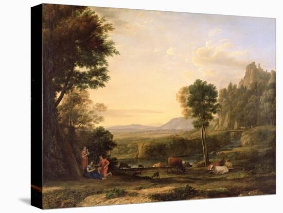 Pastoral Landscape, 1645-Claude Lorraine-Stretched Canvas