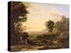 Pastoral Landscape, 1645-Claude Lorraine-Stretched Canvas