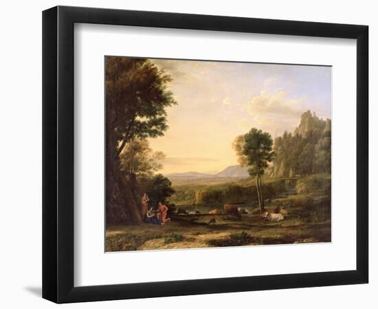 Pastoral Landscape, 1645-Claude Lorraine-Framed Giclee Print