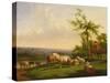 Pastoral Landscape with a Herd-Balthasar Paul Ommeganck-Stretched Canvas