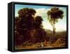 Pastoral Landscape With a Mill-Claude Lorraine-Framed Stretched Canvas
