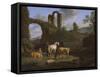 Pastoral Landscape with Ruins, 1664-Adriaen van de Velde-Framed Stretched Canvas