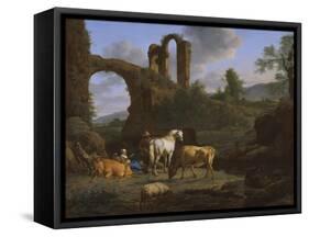 Pastoral Landscape with Ruins, 1664-Adriaen van de Velde-Framed Stretched Canvas