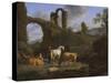 Pastoral Landscape with Ruins, 1664-Adriaen van de Velde-Stretched Canvas