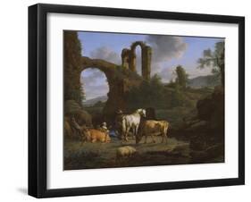 Pastoral Landscape with Ruins, 1664-Adriaen van de Velde-Framed Giclee Print