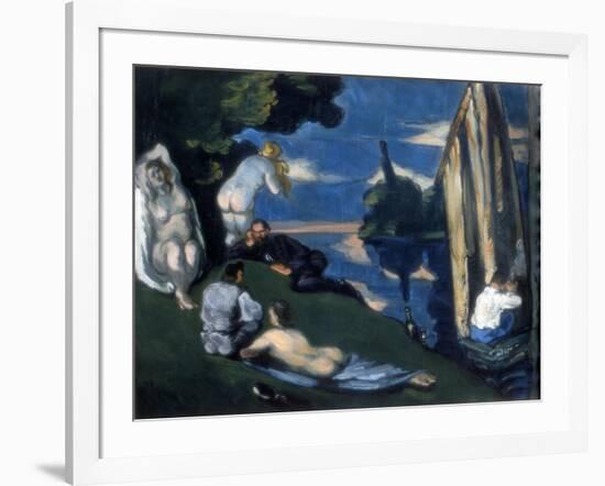 Pastoral, or Idyll, 1870-Paul Cézanne-Framed Giclee Print