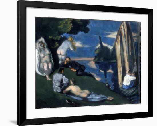 Pastoral, or Idyll, 1870-Paul Cézanne-Framed Giclee Print