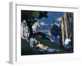 Pastoral, or Idyll, 1870-Paul Cézanne-Framed Giclee Print