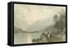 Pastoral Riverscape III-William Henry Bartlett-Framed Stretched Canvas