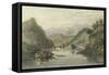 Pastoral Riverscape VI-William Henry Bartlett-Framed Stretched Canvas
