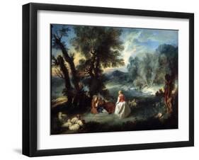 Pastoral Scene, 1730S-Pierre-Antoine Quillard-Framed Giclee Print