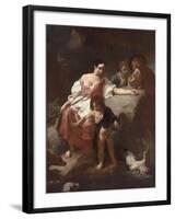 Pastoral Scene, 1740-Giambattista Piazzetta-Framed Giclee Print