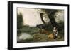 Pastoral Scene, c.1667-1668-Jan Siberechts-Framed Giclee Print