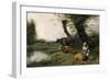 Pastoral Scene, c.1667-1668-Jan Siberechts-Framed Giclee Print