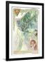 Pastoral Scene with Beethoven-null-Framed Art Print