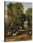 Pastoral Scene with Sheep, 19Th Century-George Cole-Stretched Canvas