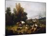 Pastoral Scene-Francesco Zuccarelli-Mounted Giclee Print