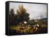 Pastoral Scene-Francesco Zuccarelli-Framed Stretched Canvas