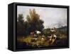 Pastoral Scene-Francesco Zuccarelli-Framed Stretched Canvas