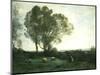 Pastoral Scene-Jean-Baptiste-Camille Corot-Mounted Premium Giclee Print