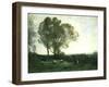 Pastoral Scene-Jean-Baptiste-Camille Corot-Framed Giclee Print
