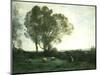 Pastoral Scene-Jean-Baptiste-Camille Corot-Mounted Giclee Print