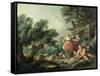 Pastoral Scene-Jean-Baptiste Huet-Framed Stretched Canvas