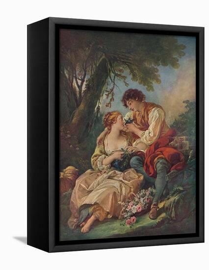 'Pastoral Subject', 18th century-Francois Boucher-Framed Stretched Canvas