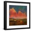 Pastoral Sunset-Chris Vest-Framed Art Print