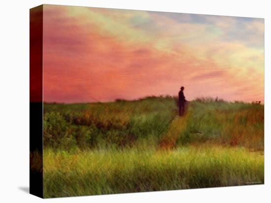 Pastoral Sunset-Robert Cattan-Stretched Canvas