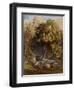 Pastoral with a Horse Chestnut Tree, C.1830-31 (Watercolour and Bodycolour)-Samuel Palmer-Framed Giclee Print