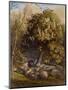 Pastoral with a Horse Chestnut Tree, C.1830-31 (Watercolour and Bodycolour)-Samuel Palmer-Mounted Giclee Print