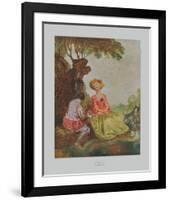 Pastoral-Antoine Watteau-Framed Collectable Print