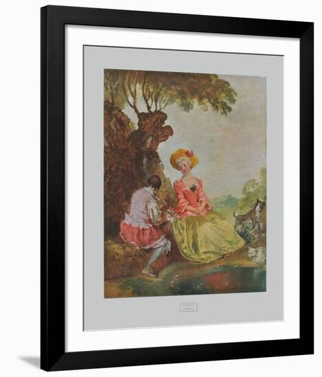 Pastoral-Antoine Watteau-Framed Collectable Print